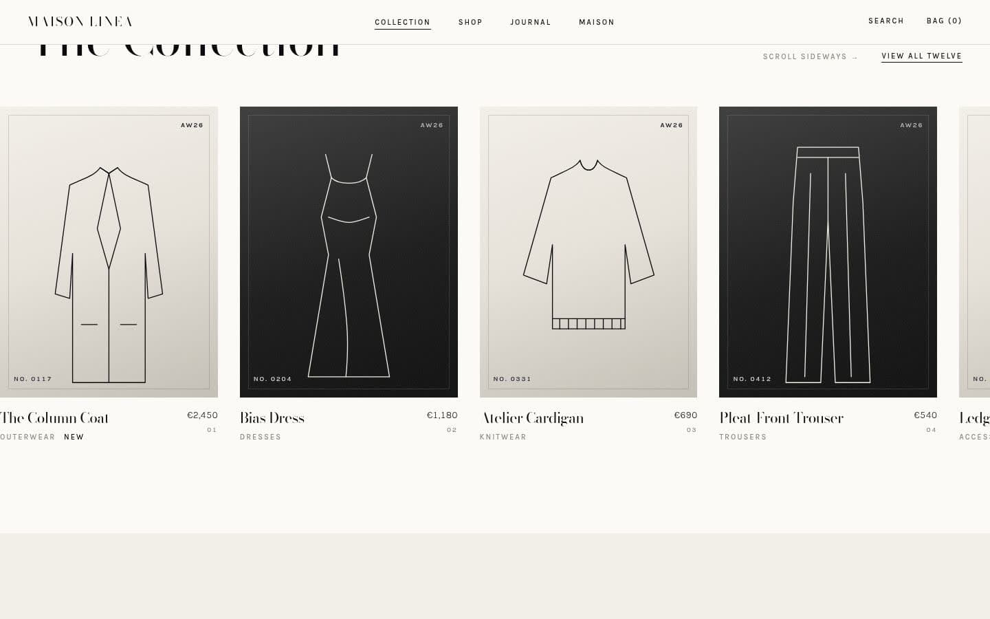 Maison Linea: Collection