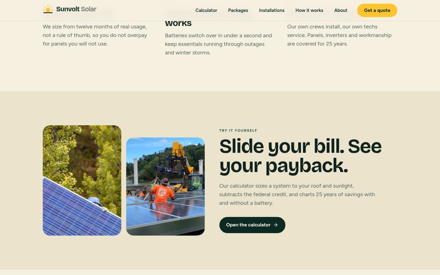 Sunvolt Solar: Savings and packages