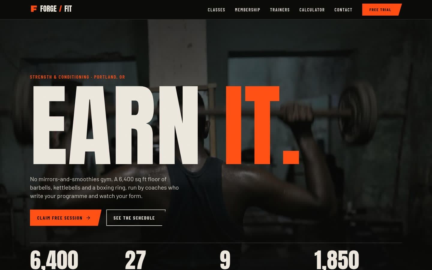 Forge Fitness demo