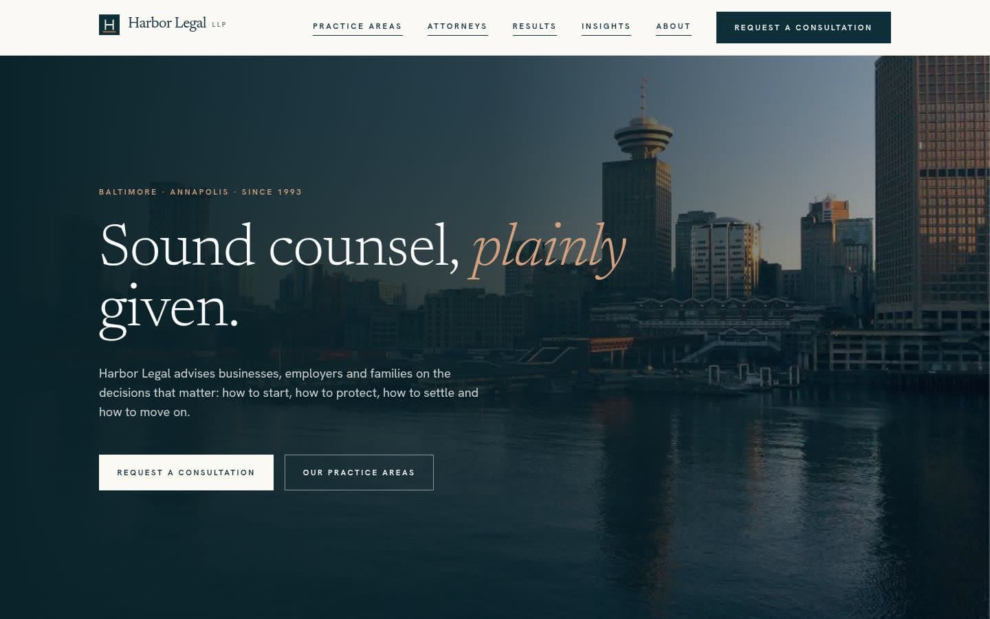 Harbor Legal demo