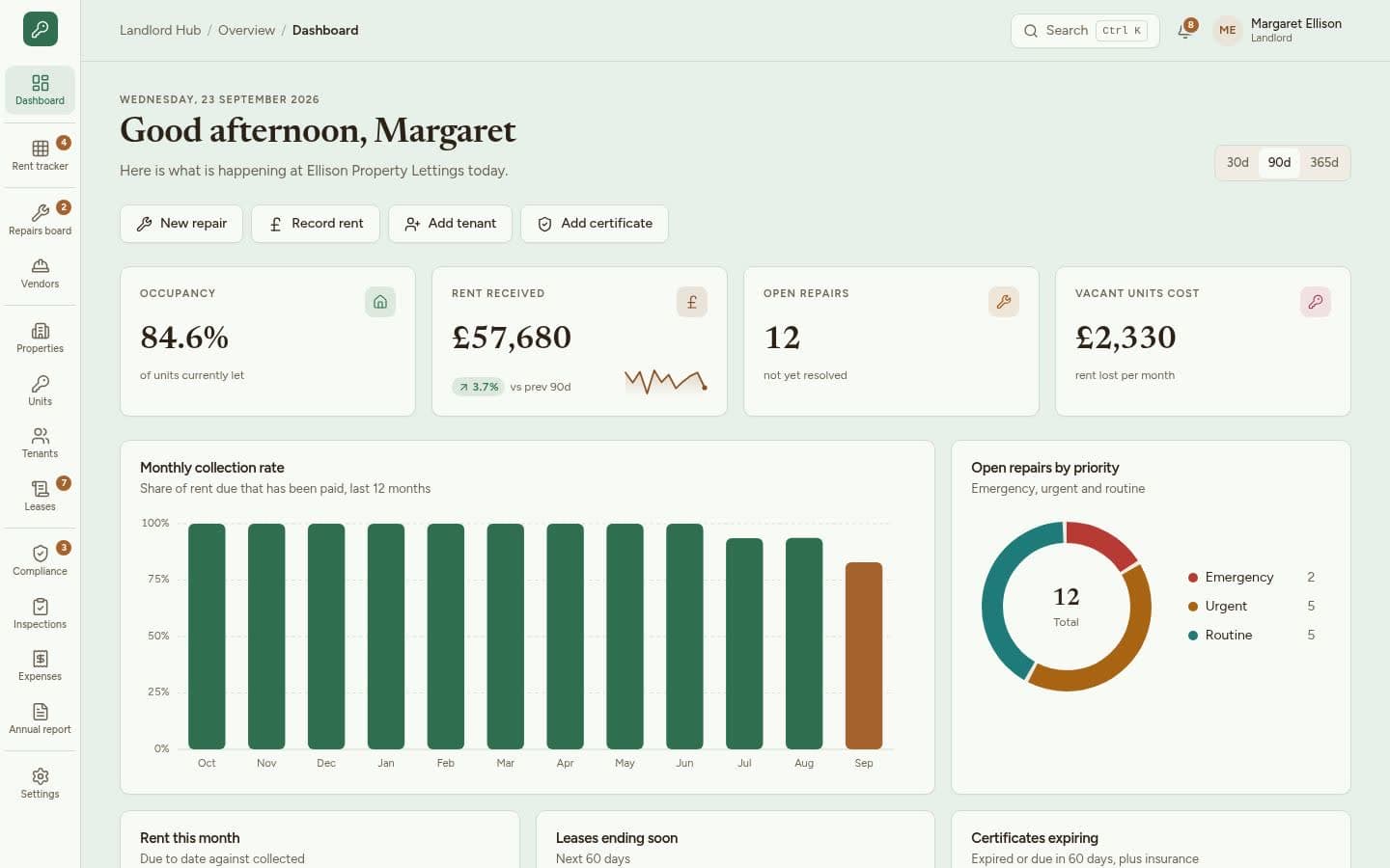 Landlord Hub demo