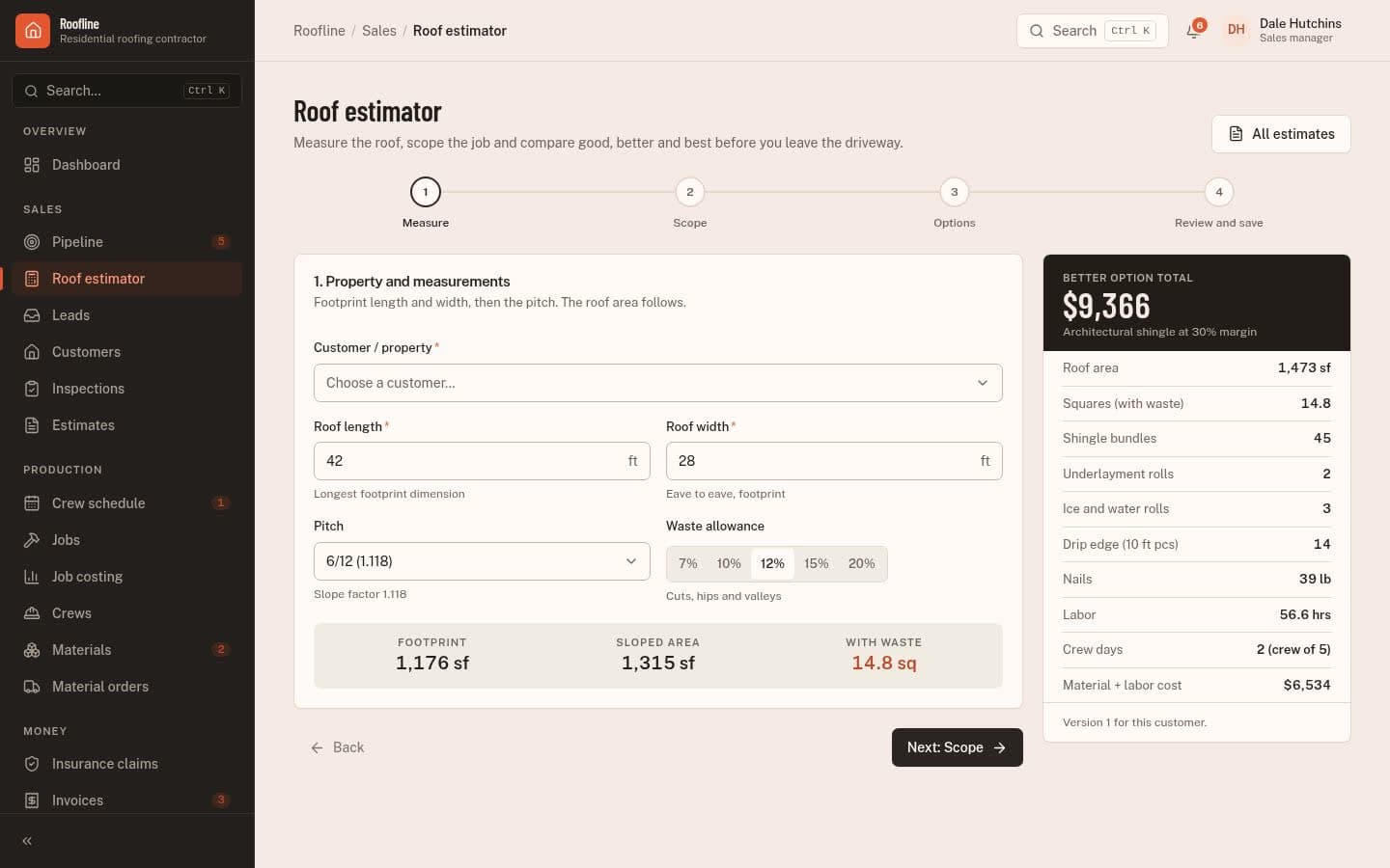 Roofline: Roof estimator