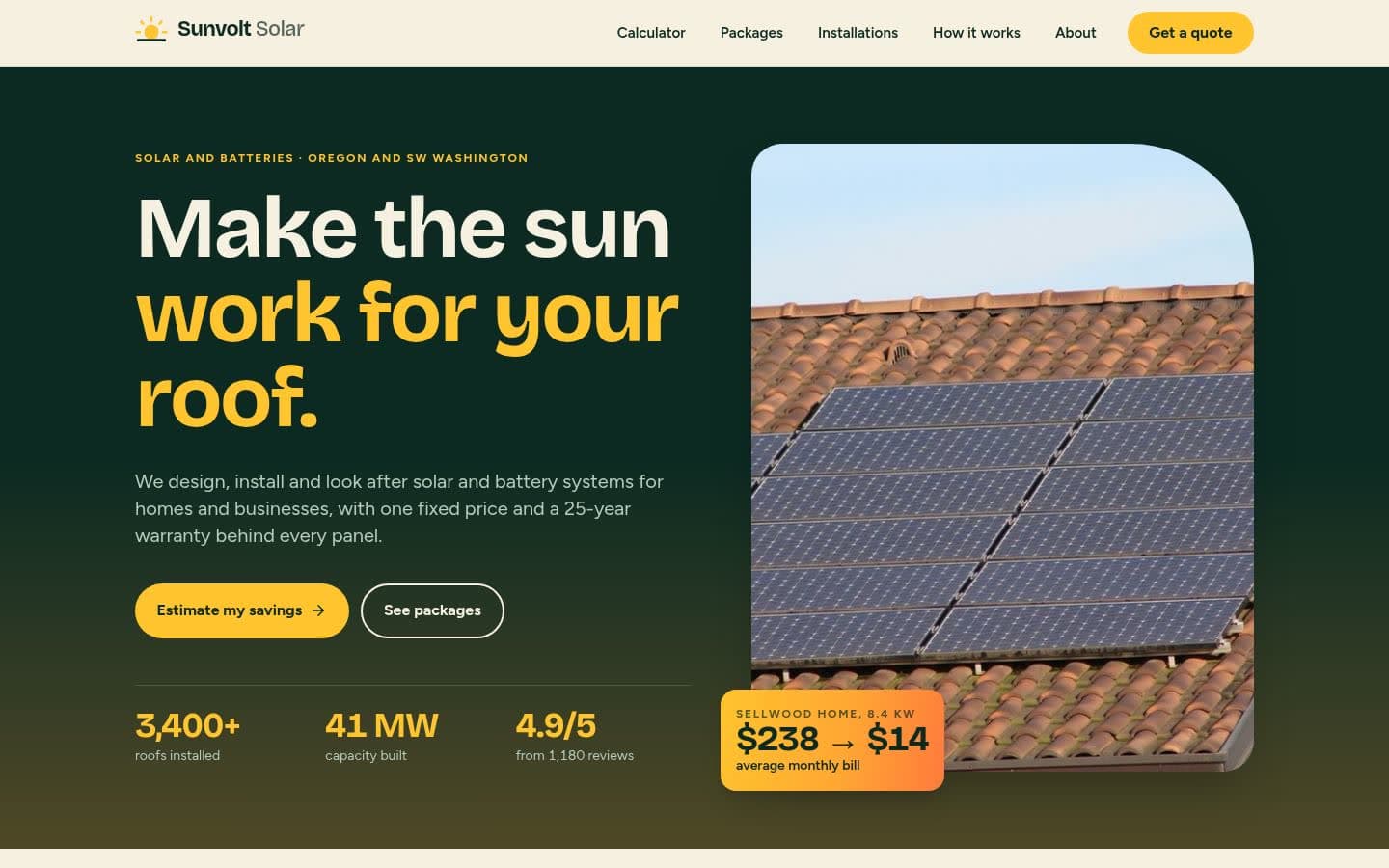 Sunvolt Solar demo